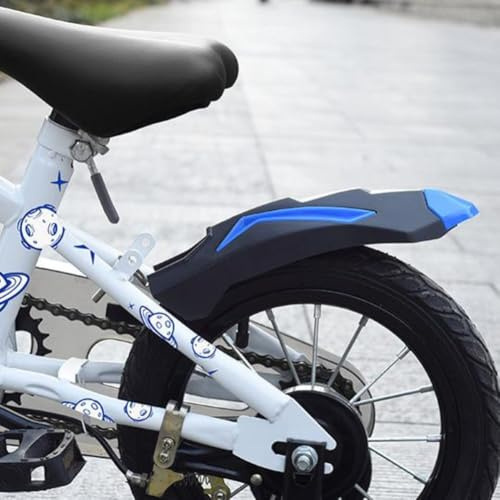 AugustknowU Hinteres Schutzblech aus verstärktem Kunststoff für Kinderfahrräder, passend für 30,5/35,6/40,6/18 Zoll Fahrräder, Design bietet effektiven Schutz, geeignet für Kinder- und Laufräder (B-16