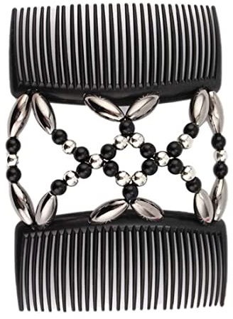 Perlas Peines Para El Cabello Mágico Elástico Doble Peine Pinzas Para El Cabello Horquillas Elásticas Accesorios, Decoración