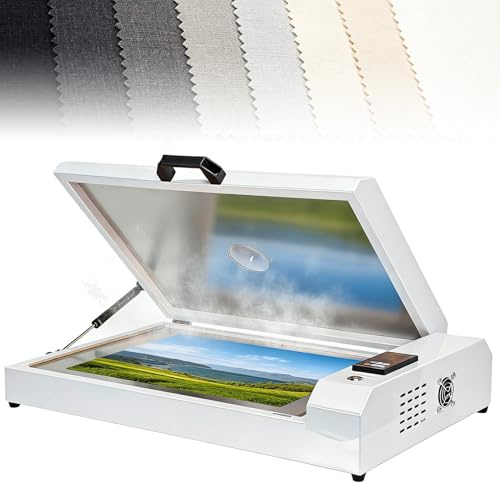 SHENGSHIYU Forno Essiccatore DTF A3+/A2/A3/A4,Area di Riscaldamento 34x49cm,Forno di Polimerizzazione DTF Rapido per La Stampa di Pellicole a Trasferimento Termico per Laboratori & Stamperie