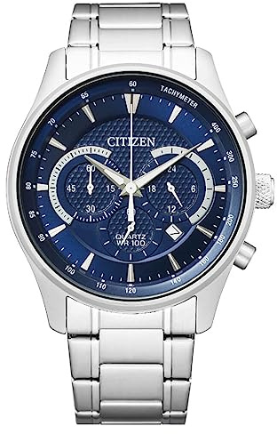 Citizen Kronograf kvartsur för män med rostfritt stålrem AN8190-51L, SILVER, armband