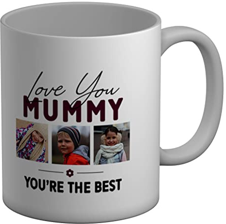 Shopagift Personalised Photo Mug Love You Mummy You're The Best White 11oz Large Cup