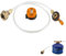 Delamiya Adaptateur Bouteille Gaz, Adaptateur Cartouche Camping Gaz, Adaptateur pour Bouteilles de Gaz, Adaptateur de Réchaud à Gaz avec Tuyau de Gaz pour Cartouche à Gaz, Brûleur de Camping