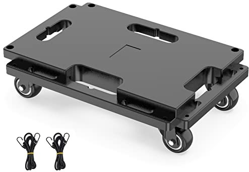 SOLEJAZZ Transportroller Set, 200kg Tragkraft, MöBeltransportwagen Koppelbar, Umzugshelfer MöBeltransportrollen, Schwarz, 1 Packung