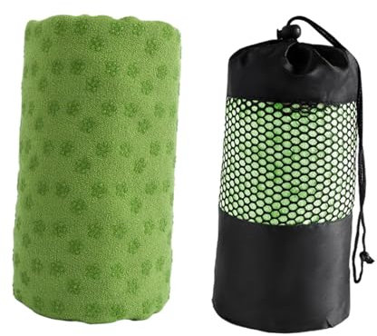 Ronyme Yogamatten-Handtuch, Yoga-Handtuch, Trainingsmatte, rutschfeste Mikrofaser, Yoga-Decke, schweißabsorbierend, für, Zuhause, Fitnessstudio,
