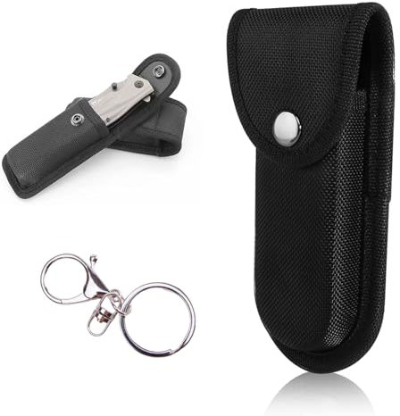 Bavooty Nylonetu Poche Couteau Pliant,Couteau Pliant de Poche,Étui à Couteau de Poche,Noir