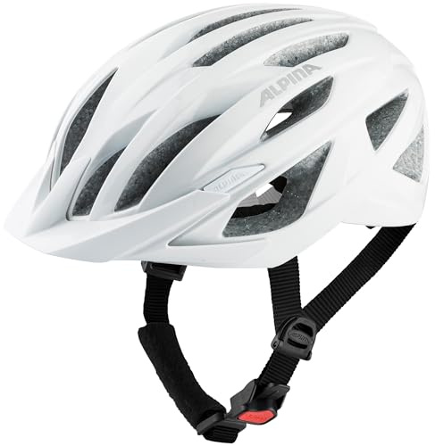 ALPINA Delft MIPS Fahrradhelm, White matt, 55-59 cm