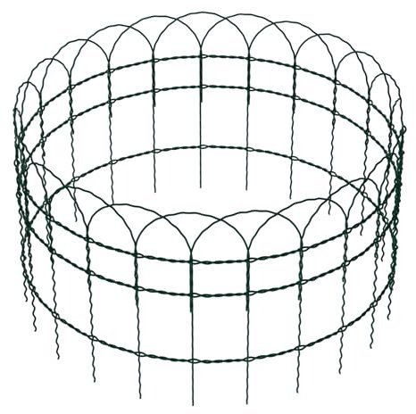Wiltec Gartenzaun 0,4 x 25 m grün, Maschendrahtzaun Stahl PVC-beschichtet, Drahtzaun 9 x 15 cm Maschen, Zaun für Garten, Maschenzaun einfache Montage
