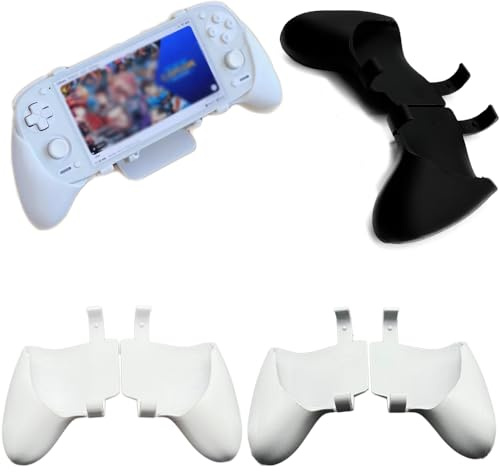 Hand Grip Cover Case For Retroid Pocket 5 Grip DIY 3D Printed Grip Handle Ergonomic Protective Stand Holder For Retroid Pocket 5 RP5 Game Console Accessories (Black)