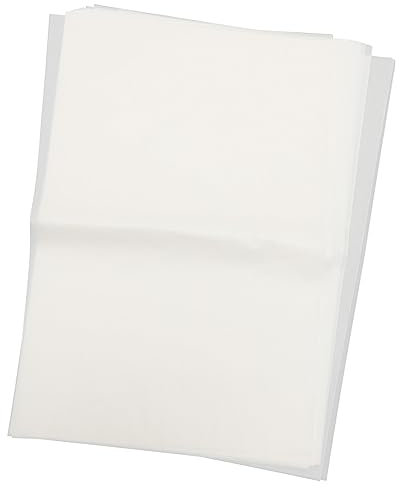 SOLUSTRE 50pièces Papier Sulfurisé Blanc pour Barbecue Buffet Emballage Cuisson Accessoires