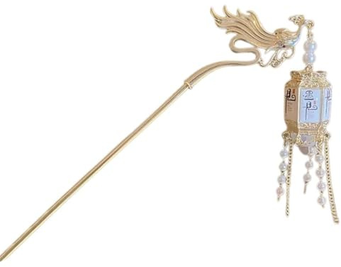 YPREWY Buyao Épingle à cheveux suspendue avec lampe LED en acrylique antique pour costume chinois féminin