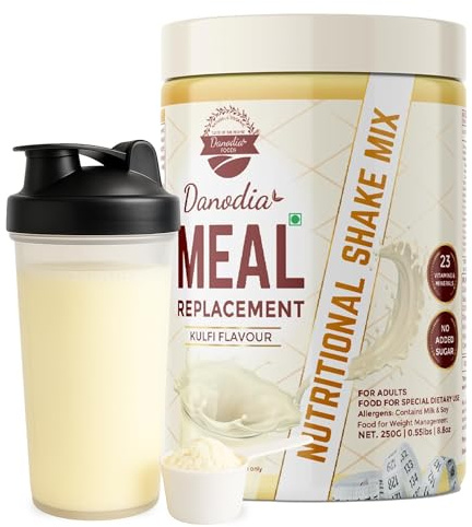 Danodia Foods Nährstoffshake (8.8 oz / 250g) – Vanille-Geschmack | Mahlzeitenersatz für Frauen & Männer | Vitamine & Mineralstoffe | Ohne Zuckerzusatz