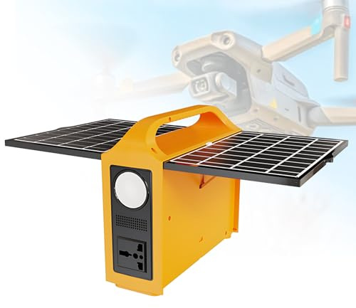 Lissontine Centrale Elettrica Portatile Ricarica Solare, Alimentazione di Emergenza con Batteria Lifepo4 da 76.8wh, Oltre 4000 Cicli, per Esterni, Campeggio, Viaggi, Casa, Emergenza