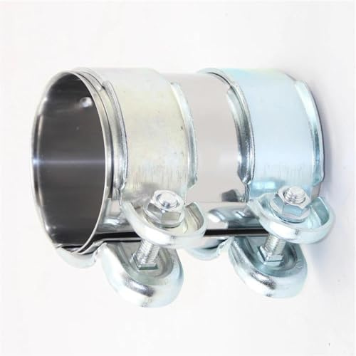 gola della coda dell'auto 2 Pollici 2,5 Pollici Tubo Scarico Marmitta Tubo Connettore Giunto Manicotto Morsetto Regolabile Acciaio Inossidabile Fai Strumento(42mm)