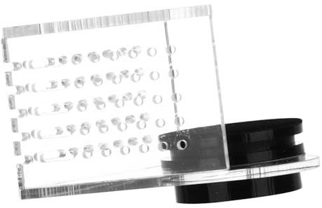 LOLIPPYY Dispensador de Comida para Peces de Acuario con Alimentación Magnética Alta Transparencia para Alimento Rápido y Fácil Peceras de Agua Dulce y