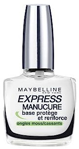 Maybelline New York - Base de Vernis - Super Stay 7 Days - Protège et Renforce - Transparent - 10 ml