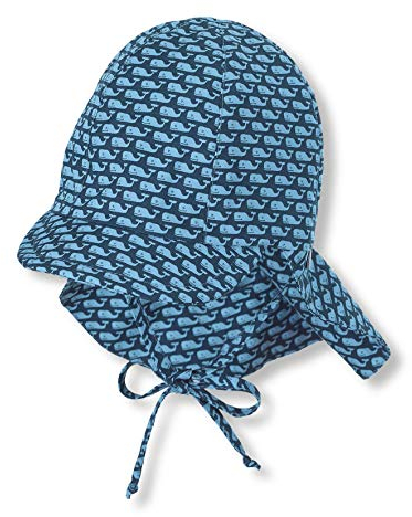 Sterntaler Baby-Jungen Strampler Jersey Katze Mütze, Blau (Marine 300), (Herstellergröße: 43)