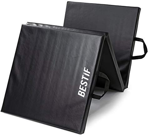 BESTIF Weichbodenmatte Klappbar Dicke Turnmatte 180 x 60 x 4cm Gymnastik Matratze Faltbar