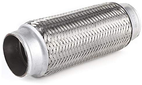 Tubo flessibile di scarico, tubo flessibile di scarico universale in acciaio inossidabile Tubo flessibile per giunti Accessori per riparazioni auto Argento(51MM*200MM)