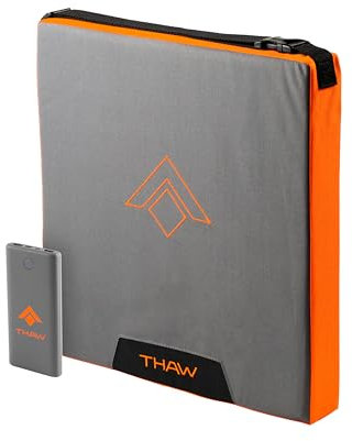 THAW Rechargeable Heated Seat Pad with10k Power Bank - for Camping and Outdoor Activities