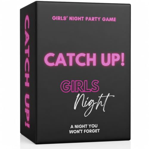 BETTER US Catch UP! Spicy Girls Night Card Game – Birthday & Bachelorette Gift | 18+ Conversation Starters for Women | Adult Games & Bachelorette Party