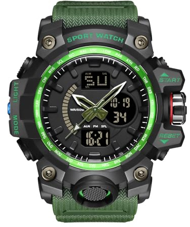 rorios Damen Herren Uhren Unisex Digitaluhren Quarz Militär Armbanduhren Wasserdicht Sportuhr mit Alarm Timer Elektronische Multifunktions Uhr für Herren Damen