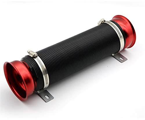 Auto Lufteinlass 75mm Turbo Auspuffrohr Multi Flexibles Lufteinlassrohr WK-AF05 Universal Lufteinlässe ( Farbe : Rot )