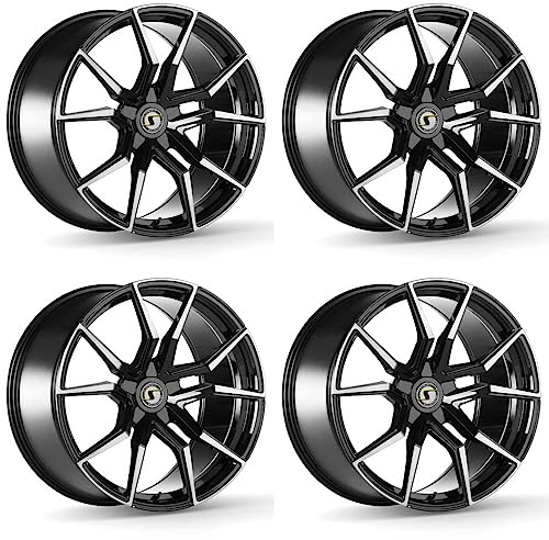 4x Schmidt Felgen Drago 8.5Jx19 ET41 5x115 HellCat Black kompatibel mit Opel Astra J (LK115), Cascada Typ P-J/SW, Insignia B Typ Z-B (nic