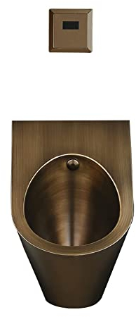 ASerZenith 304 Stainless Steel Urinals, Wall-Mounted Men's Standing Small Urinal Trough, Commercial Urinals with Intelligent Sensor Flush Valve, Suitable for Hotels, Shopping Malls