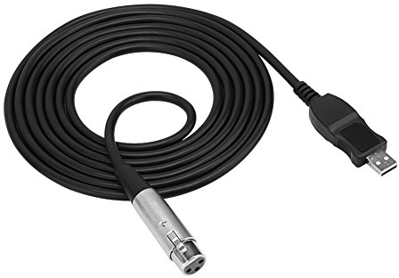 Beufee Mikrofonkabel, USB-Stecker auf XLR-Buchse, Mikrofonkabel, USB auf XLR-Kabel, USB auf XLR-Adapter, Studio-Audiokabel, Verbindungskabel, Adapter Für Gesang