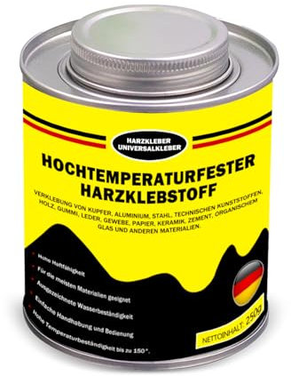 Kontaktkleber, Kraftkleber Extra Stark in der Dose, Wasserdicht, Extrem Starker Alleskleber für den universellen Einsatz, Klebt Schuhsohlen, Leder, Gummi, Kork, Metall (235g, mit Integriertem Pinsel)