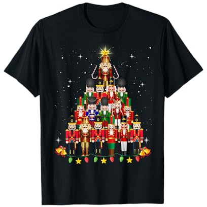 Arbre de Noël casse-noisette amusant 2024 pour hommes, femmes, enfants T-Shirt