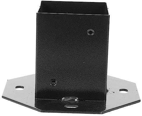 Artibetter Heavy Duty Mailbox Stand Protector Outdoor Post Base for Railing Post Saver