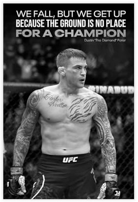 SFQQE Poster sur toile Dustin Poirier Plakat - Décoration de chambre à coucher, bureau, chambre - Cadeau - 30 x 45 cm