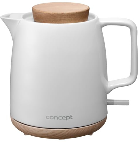 Concept RK0085 Keramik-Wasserkocher Elegant 1 l weiß