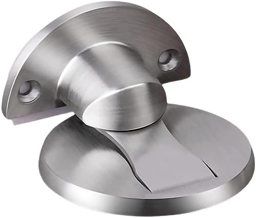 LuMOUzhou Puerta de Piso magnética silenciosa. Tope de Puerta magnético de Acero Inoxidable, Adhesivo de Doble Cara, sin Necesidad de taladrar, for zócalo de Suelo.