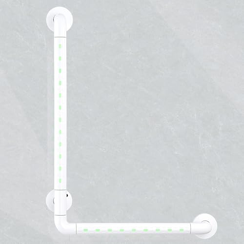modunful Barre d'appui de Douche WC, 70 x 50 cm, Poignée de Salle de Bain Antidérapante en acier inoxydable, poignée de baignoire, Barre de Maintien Douche, barres de poignée sécurité pour toilettes