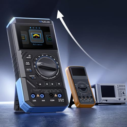 Oscilloscopio digitale Multimetro DST-210 DST-201 3 in 1 Tester 10MHz Larghezza di banda 48Msps Frequenza di campionamento Generatore di segnale