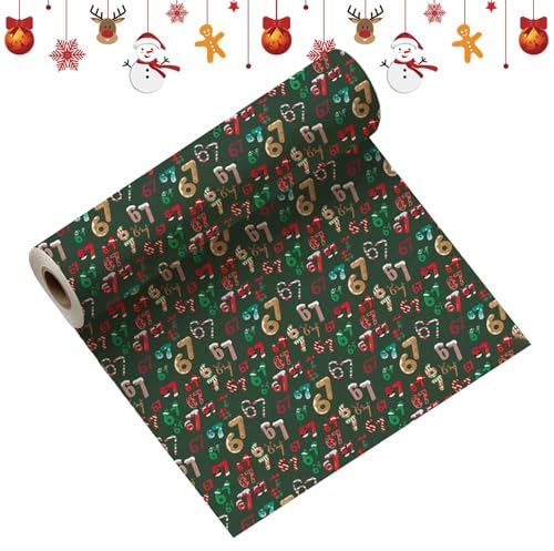 Weihnachts Geschenkpapier Rolle Spaß 67 Edition Festliche | Feiertagsdekoration Geschenkpapier Für Partyplaner Veranstaltungsorganisatoren Humorliebhaber Bürokollegen