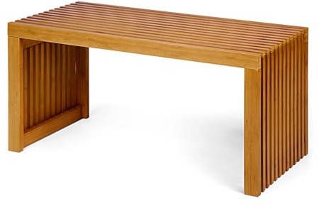 CLLXDZ Küchenbank Aus Bambus, Hockerbank, Sitzbank Esszimmer, Flurbank für Küche, Schlafzimmer, Wohnzimmer, Flur
