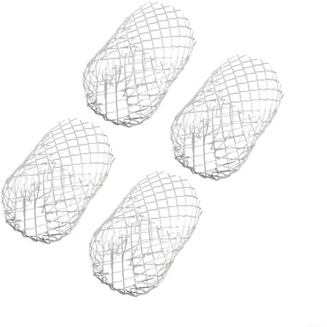 Honseadek Metallgitter-Dachrinnenschutz für Laubschutt und Schlamm, Aluminium-Fallrohrfilter und Abflussrohrabdeckung, flexibel und witterungsbeständig für Dachschutz