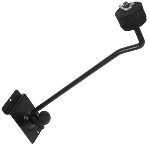 TOYZFRIENDY Colgador de Pared para Platillos de Hierro Negro Ranura, Fácil de Instalar, Soporte Resistente para Exhibición y Montaje de Accesorios de Batería en Pared