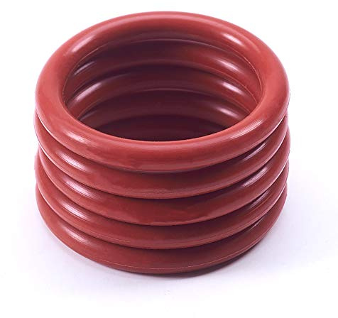 Othmro O-Ringe, 28 mm x 3,1 mm, Silikon, Rot, 10 Stück