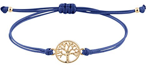 StarAppeal Lebensbaum Freundschafts Armband, Lebensbaum Armband mit Perlen in Silber und Gold, Größenverstellbar, Mädchen, Damen Armband, Handmade