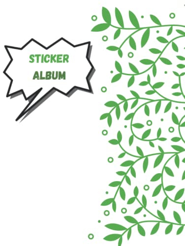Sticker Album: Blank Sticker Book For your Collection Album size (8x10 inches) 120 pages (Sticker Albums for Children, Kids, Boys & Girls)