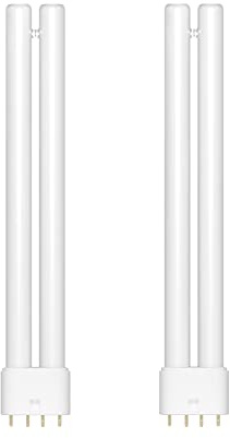 Dichroma 2G11 18W Bug Zapper H-Shaped Replacement Light Bulb, 2 Pack