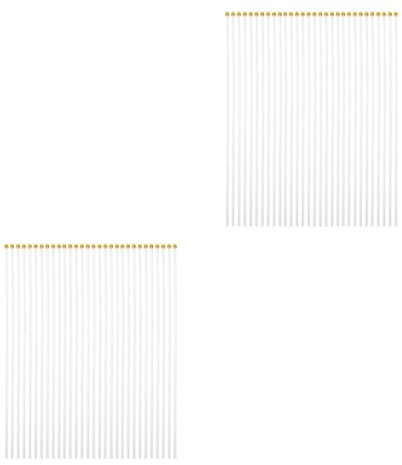 TOYANDONA 2 Set Pennone in Plastica Bandiera Pennoni Celebrativi Prato Punpoli Pennoni in Plastica Flagpole Del Camion Bianca 100 Pezzi * 2