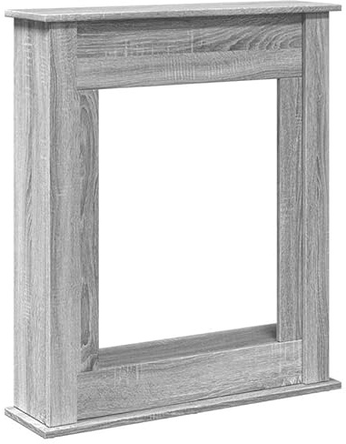 Kaminumrandung Grau Sonoma 75x20x87,5 cm - Holzwerkstoff für Kamine & Holzöfen - Langlebig & Stilvoll - Perfekte Ergänzung für Ihr Zuhause