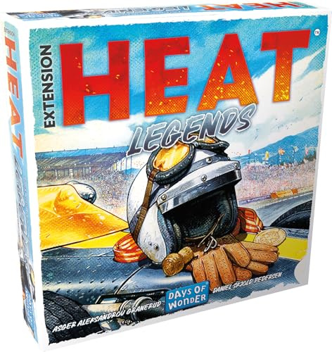 Asmodee - Heat – Erweiterung: Legends – Days of Wonder – Erweiterung Rennspiel – Automatisierte Treiber – initiiertes Spiel – ab 10 Jahren – 1 bis 6 Spieler – 30 bis 60 Minuten – französische Version