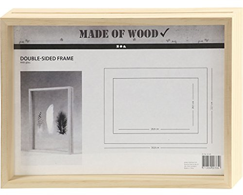 Dubbelsidig ram, A4, storlek 22,1x30,8 cm, djup 4,5 cm, tall, 1 st, innerstorlek 20,1x28,8 cm