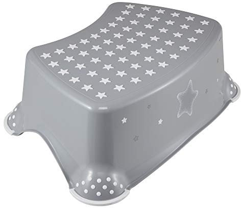 keeeper Stars Tritthocker, Ab ca. 3 bis ca. 14 Jahren, Anti-Rutsch-Funktion, Tomek, Grau